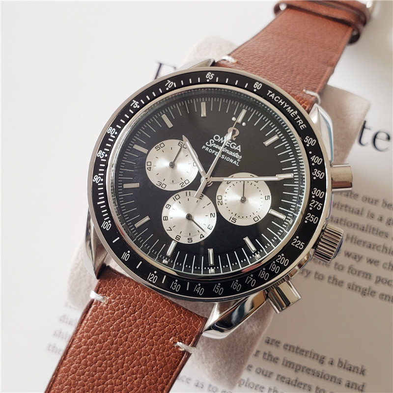 Men's Quartz Watch Chronograph 904L Stainless Steel 44 mm-OG 14