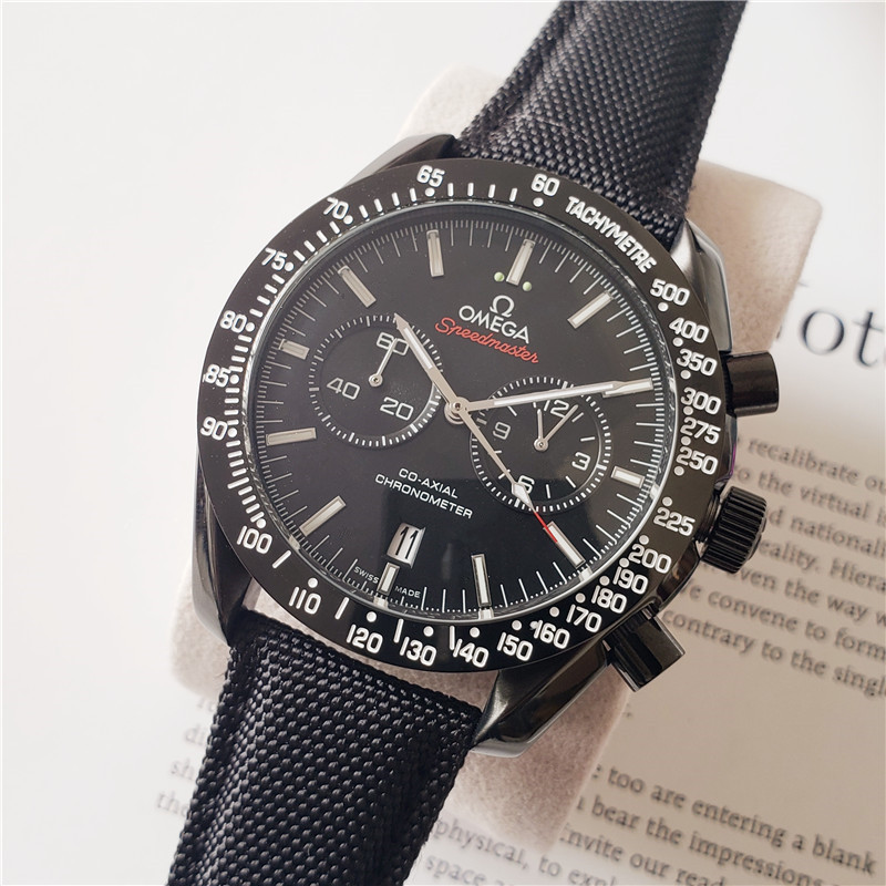 Men's Quartz Watch Chronograph 904L Stainless Steel 44 mm-OG 13