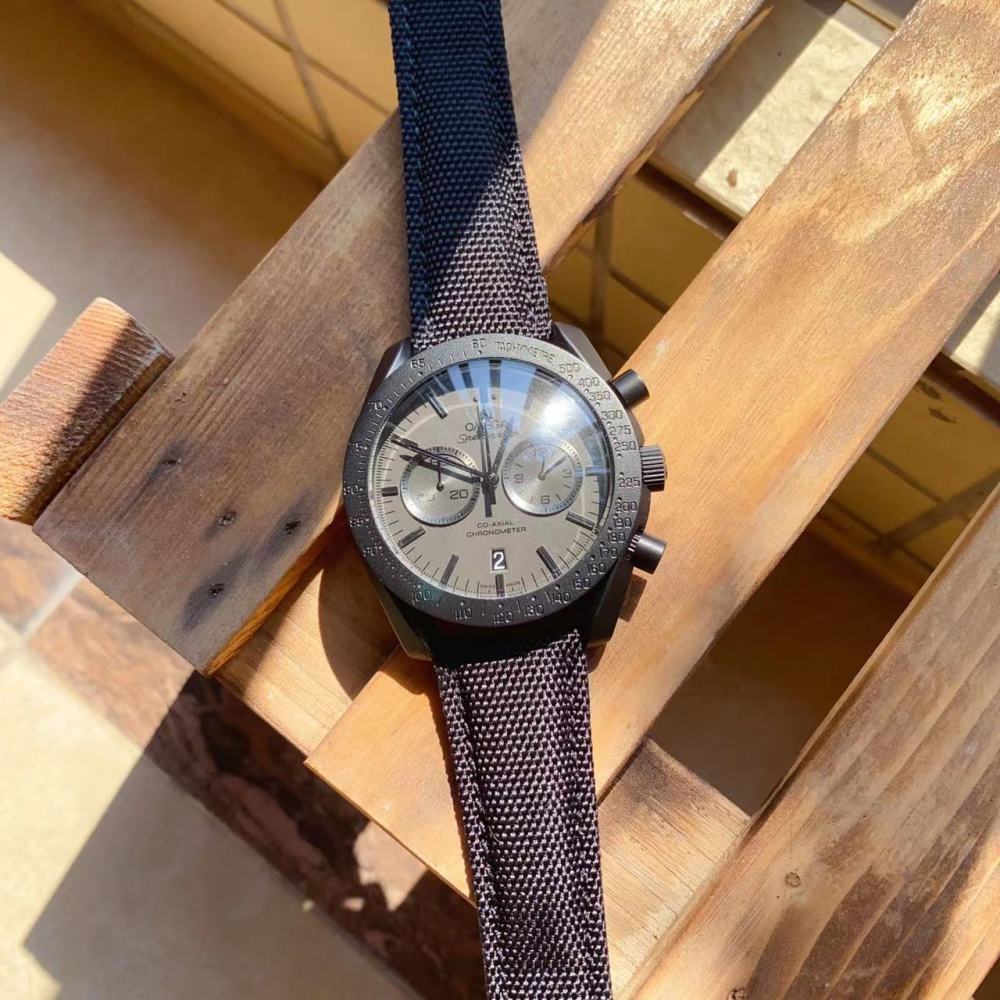 Men's Quartz Watch Chronograph 904L Stainless Steel 44 mm-OG 133