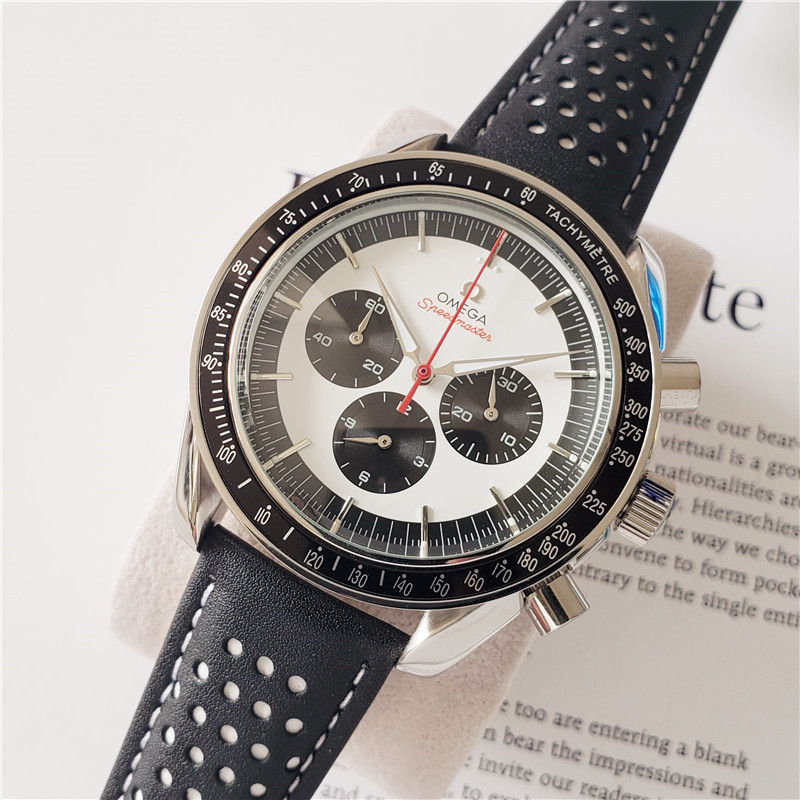 Men's Quartz Watch Chronograph 904L Stainless Steel 43 mm-OG 11