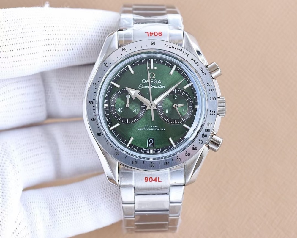Men's Quartz Watch Chronograph 904L Stainless Steel 43.5 mm-OG 119