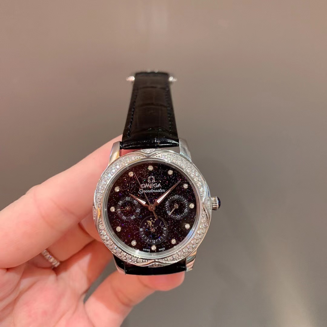 Women's  Quartz Watch Chronograph 904L Stainless Steel 35 mm-OG123