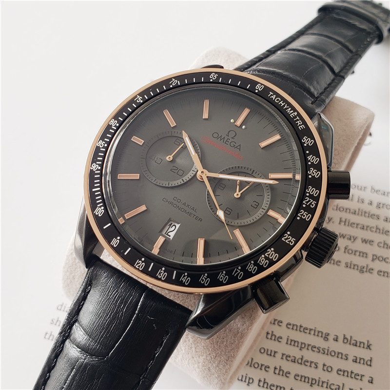 Men's Quartz Watch Chronograph 904L Stainless Steel 42 mm-OG 10