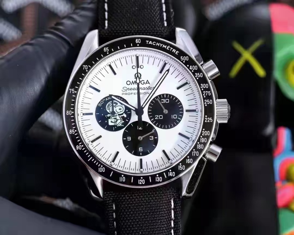 Men's Quartz Watch Chronograph 904L Stainless Steel 44 mm-OG 110