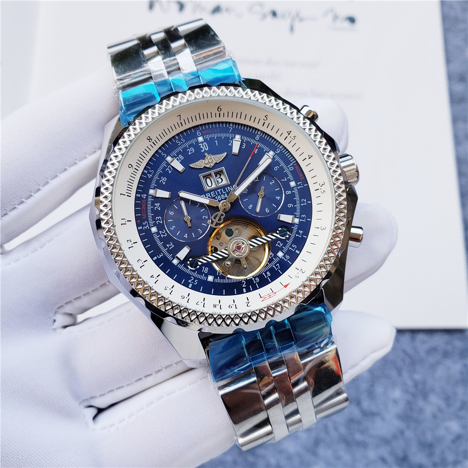 Men's Automatic Mechanical Watch 904L Stainless Steel 47 mm- BR 69
