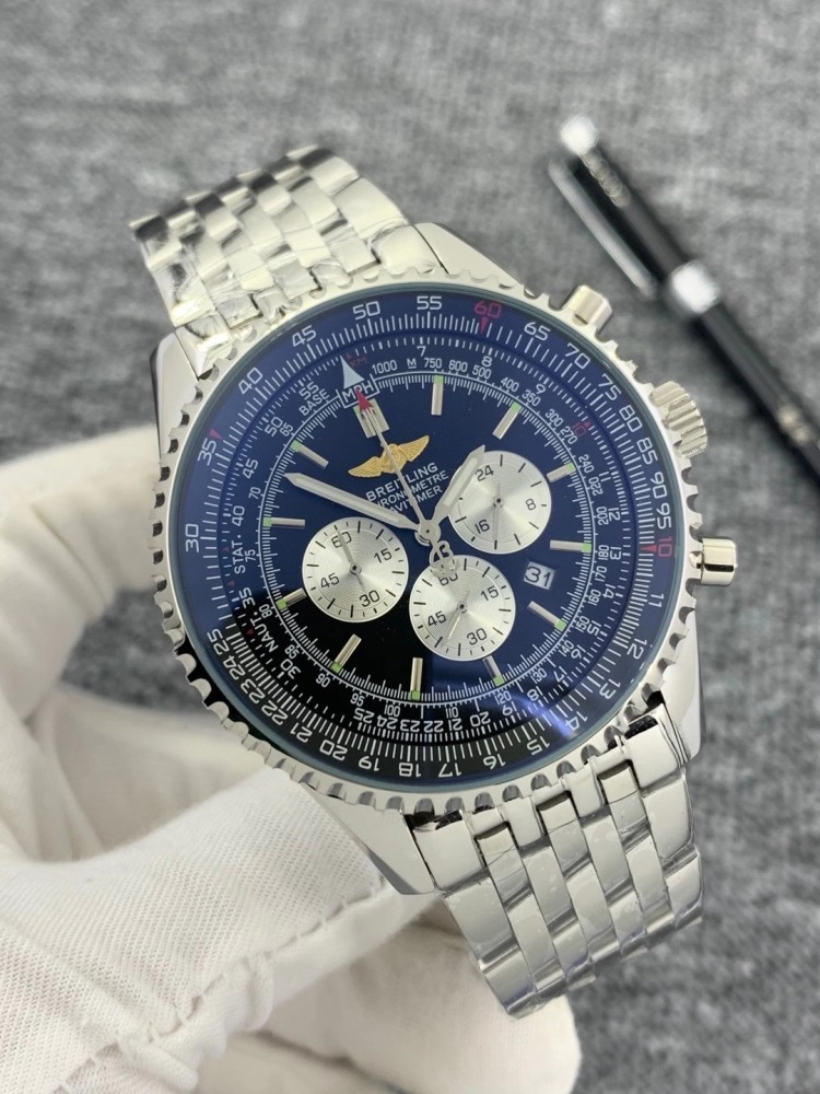 Men's Quartz Watch Chronograph 904L Stainless Steel 46 mm- BR 88