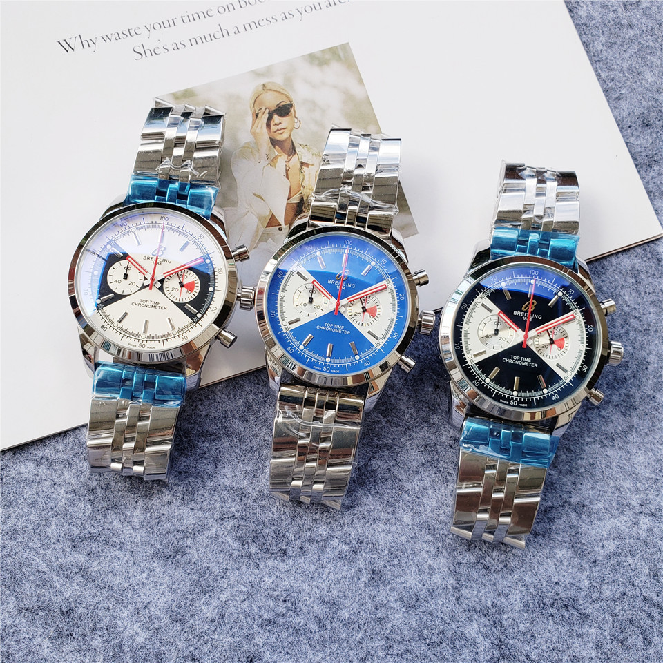 Men's Quartz Watch Chronograph 904L Stainless Steel 45 mm- BR 71