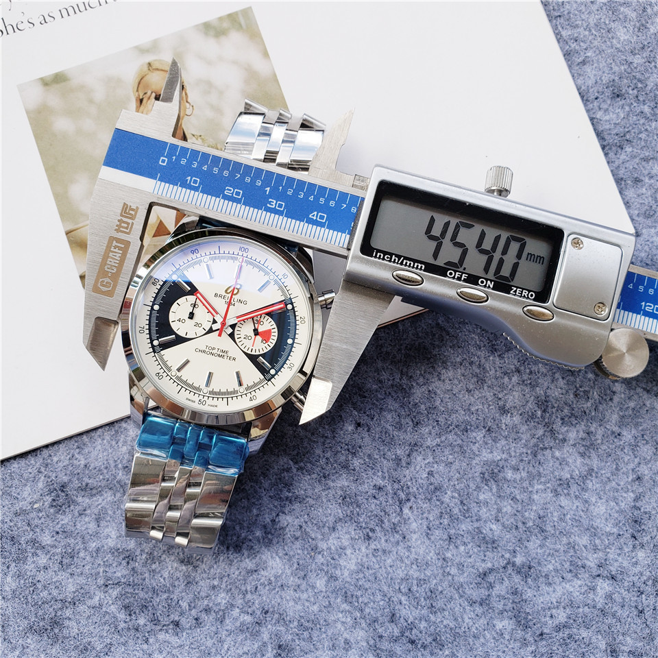 Men's Quartz Watch Chronograph 904L Stainless Steel 45 mm- BR 71