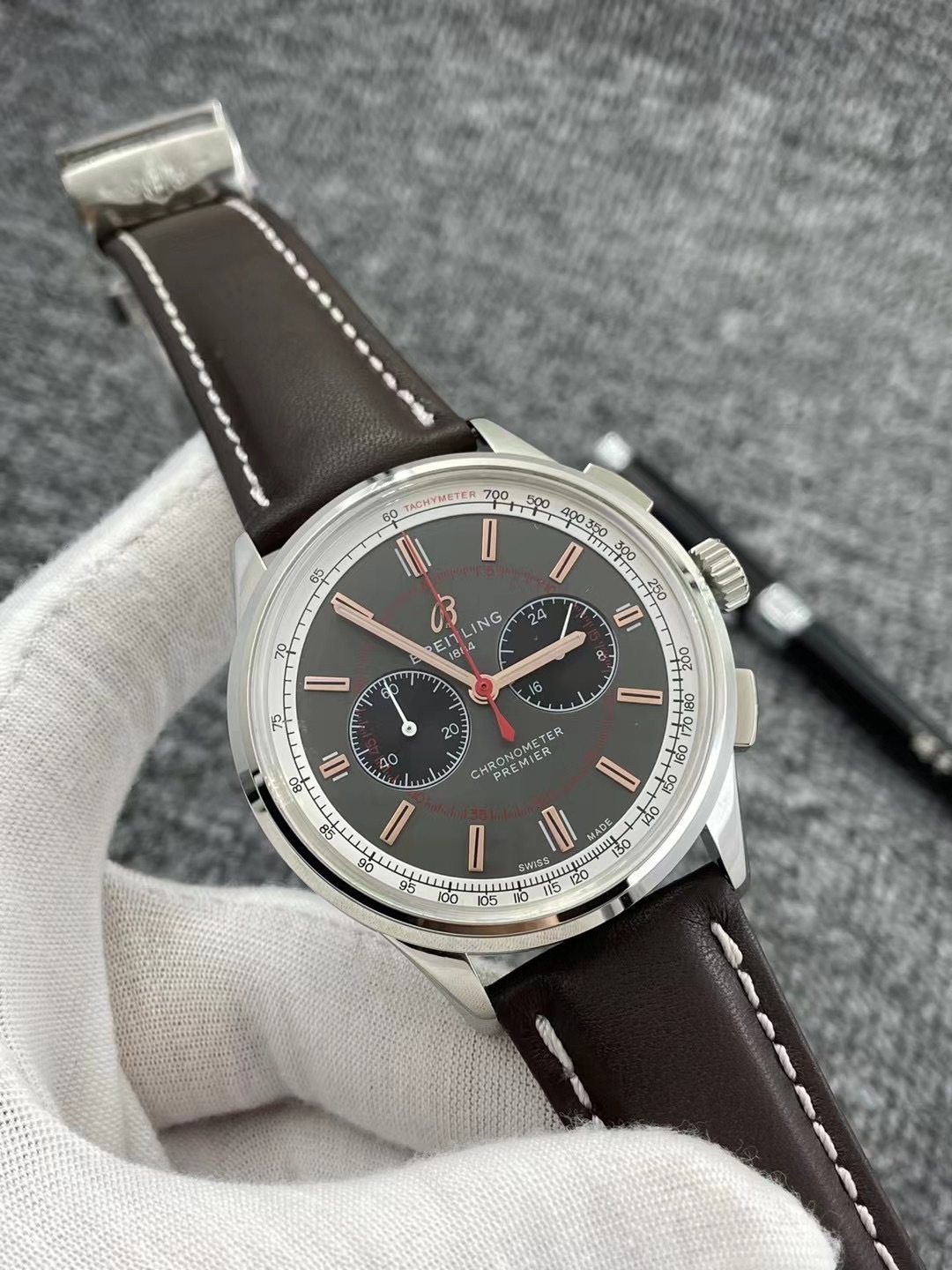 Men's Quartz Watch Chronograph 904L Stainless Steel 42mm- BR 99