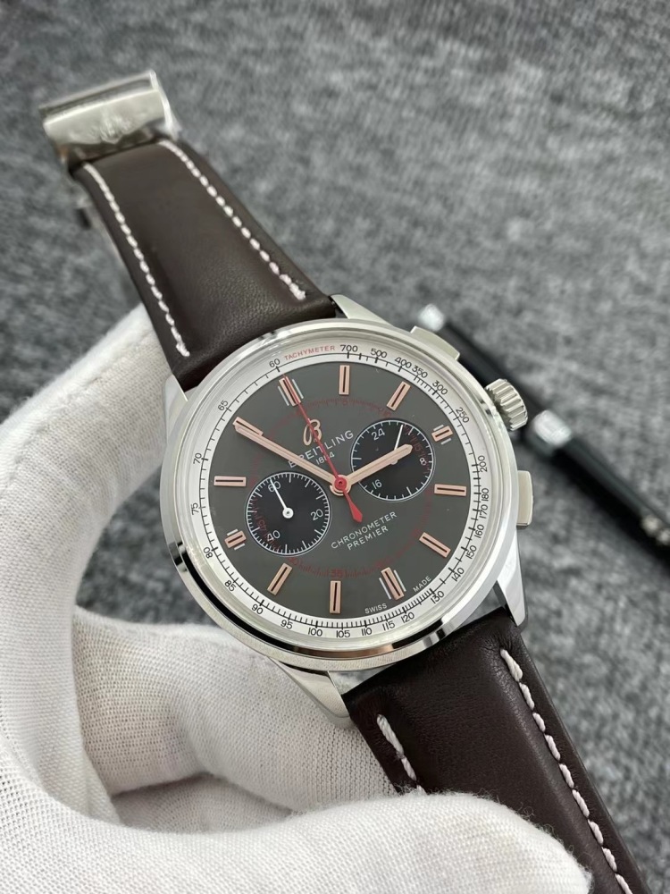 Men's Quartz Watch Chronograph 904L Stainless Steel 42mm- BR 99