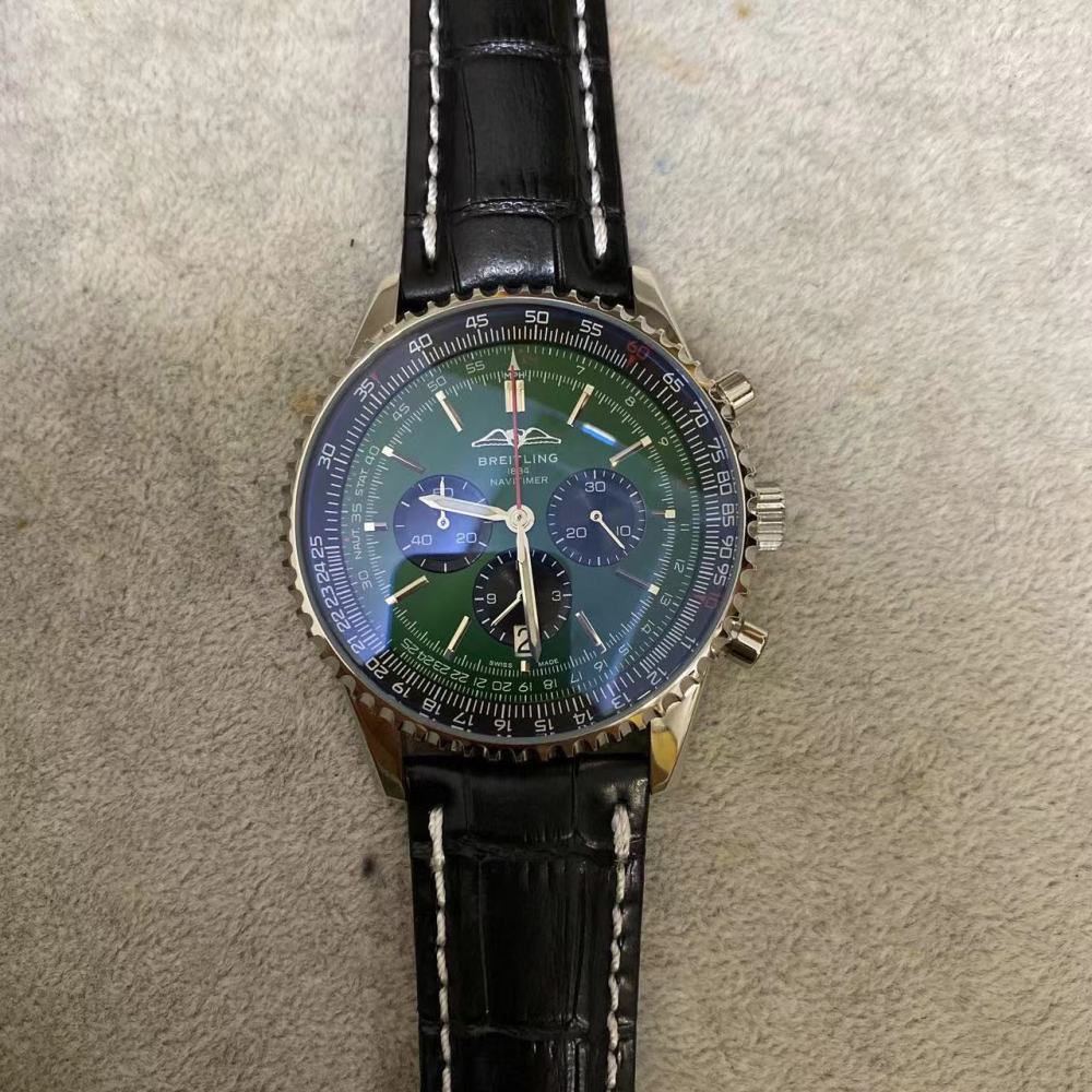 Men's Quartz Watch Chronograph 904L Stainless Steel 46 mm- BR 73