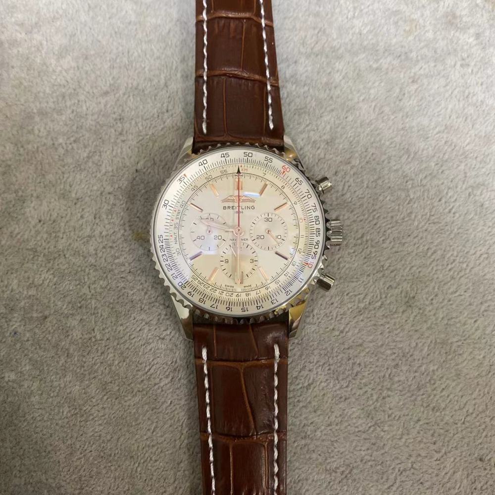 Men's Quartz Watch Chronograph 904L Stainless Steel 46 mm- BR 73