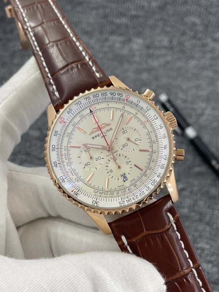 Men's Quartz Watch Chronograph 904L Stainless Steel 46 mm- BR 76