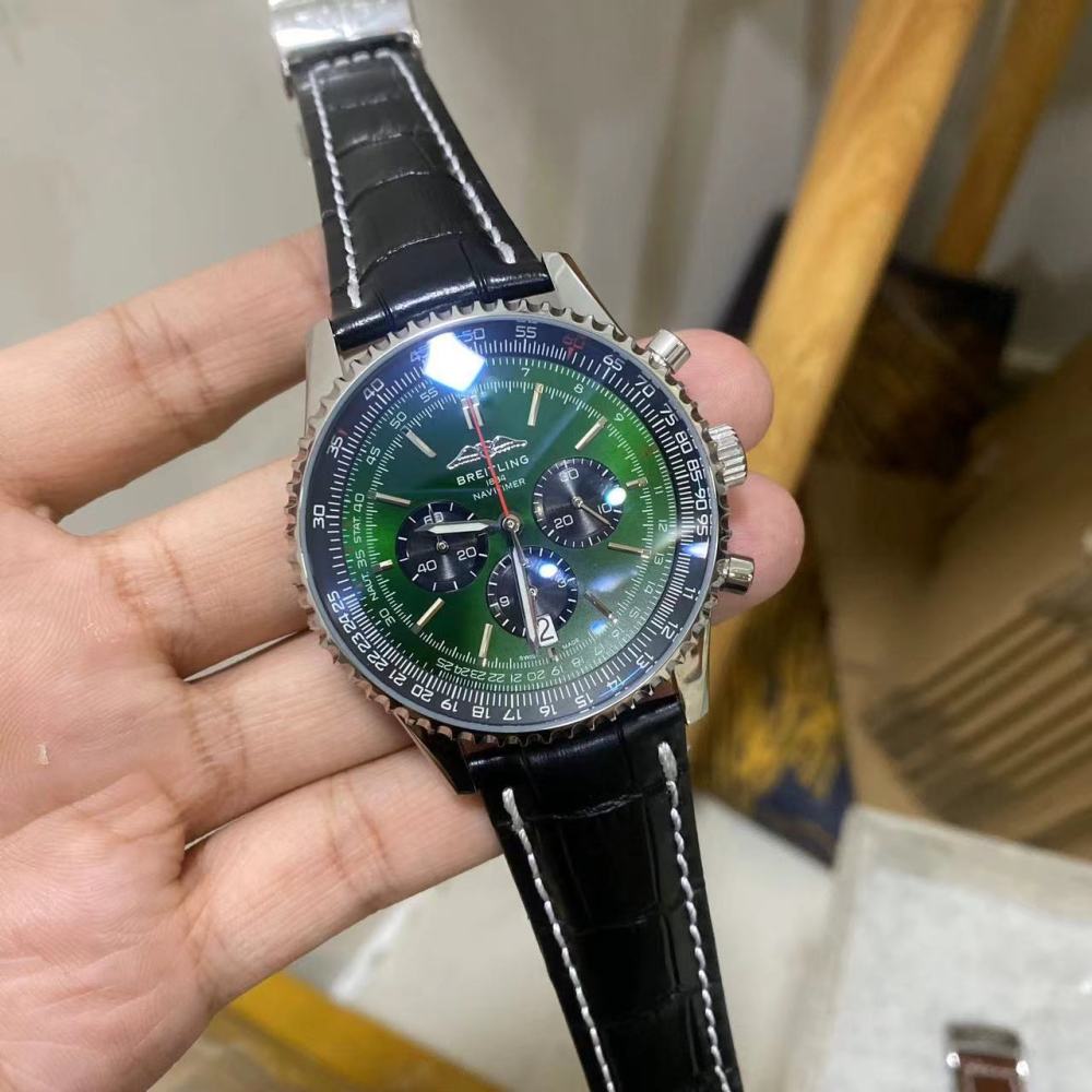 Men's Quartz Watch Chronograph 904L Stainless Steel 46 mm- BR 73