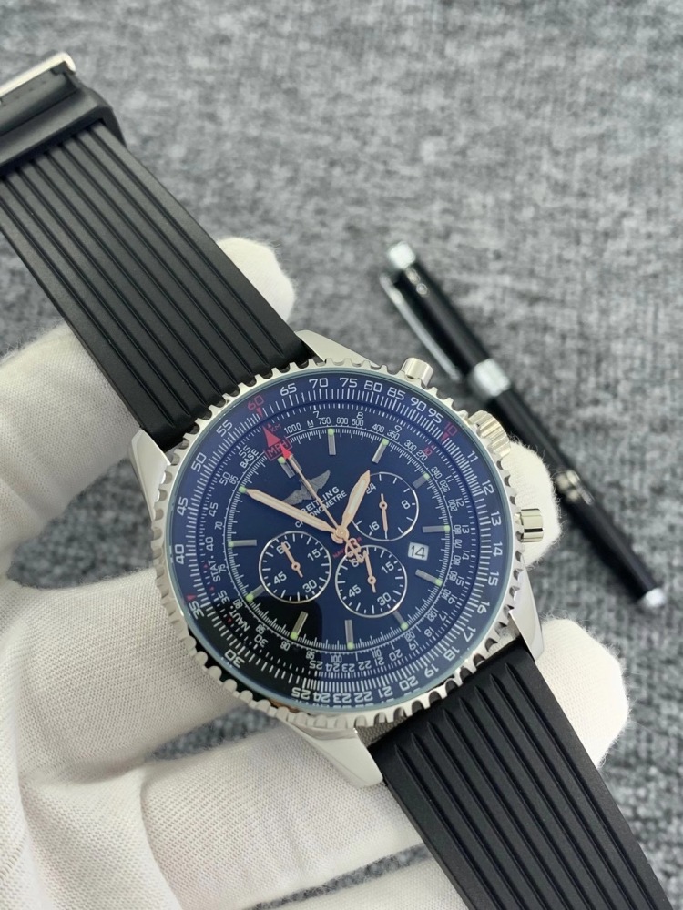 Men's Quartz Watch Chronograph 904L Stainless Steel 46 mm- BR 88