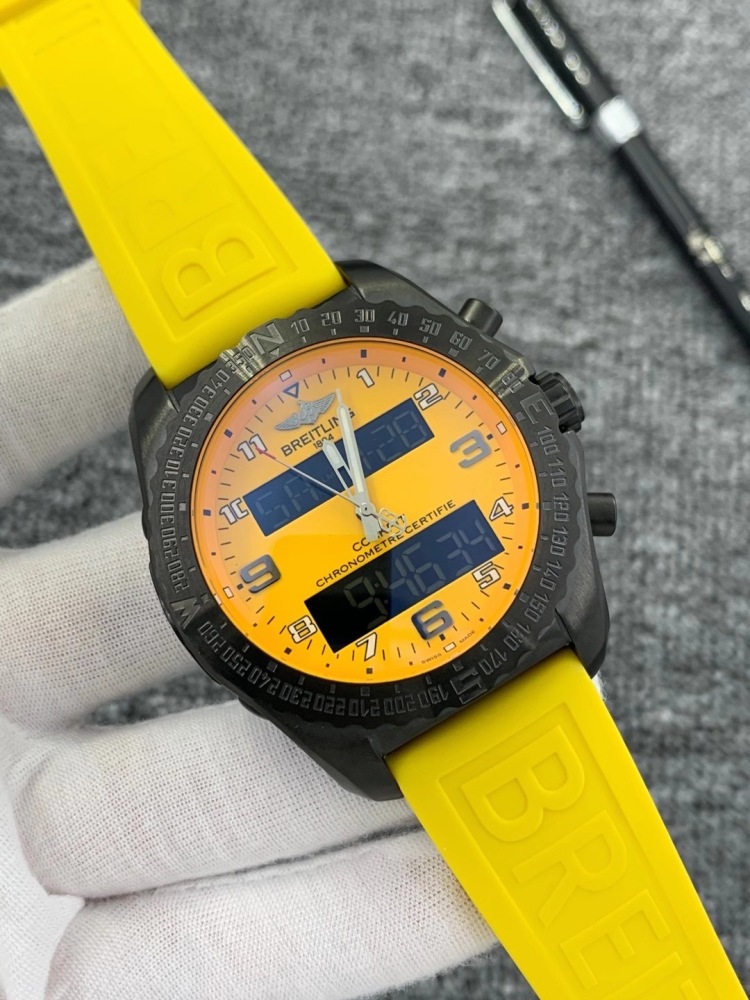 Men's Quartz Watch Chronograph 904L Stainless Steel 46 mm- BR 89