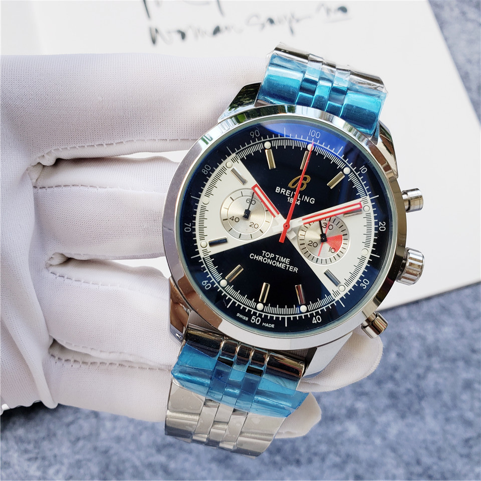 Men's Quartz Watch Chronograph 904L Stainless Steel 45 mm- BR 71
