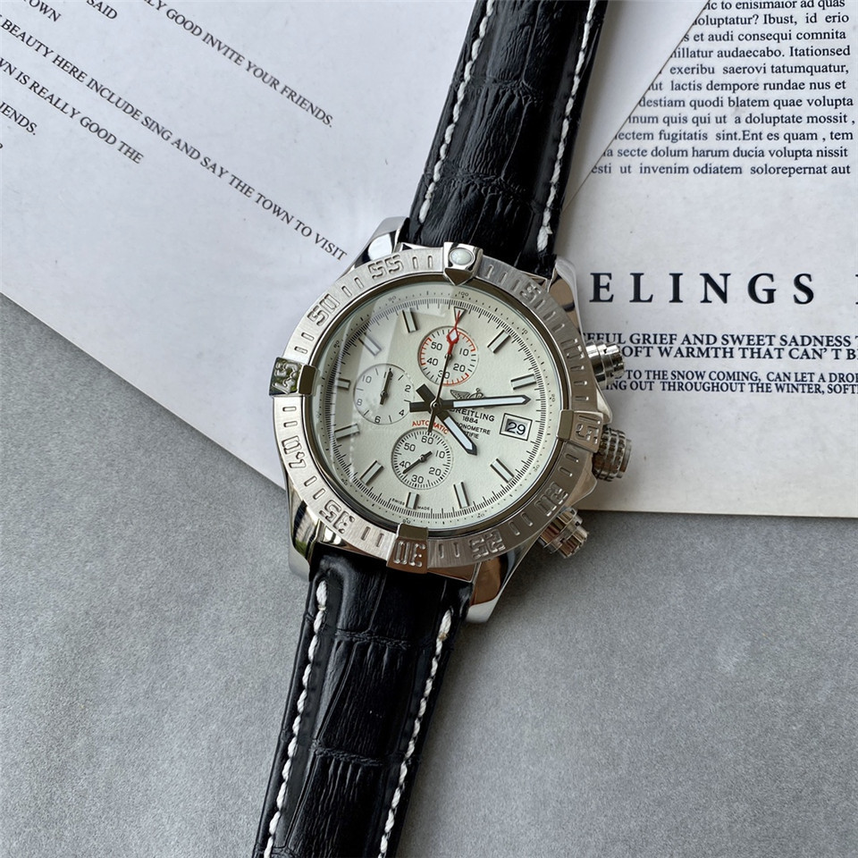 Men's Quartz Watch Chronograph 904L Stainless Steel 45 mm- BR 54