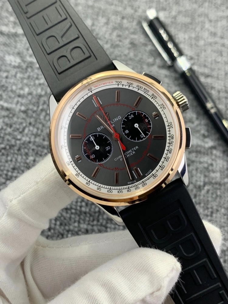 Men's Quartz Watch Chronograph 904L Stainless Steel 42mm- BR 95