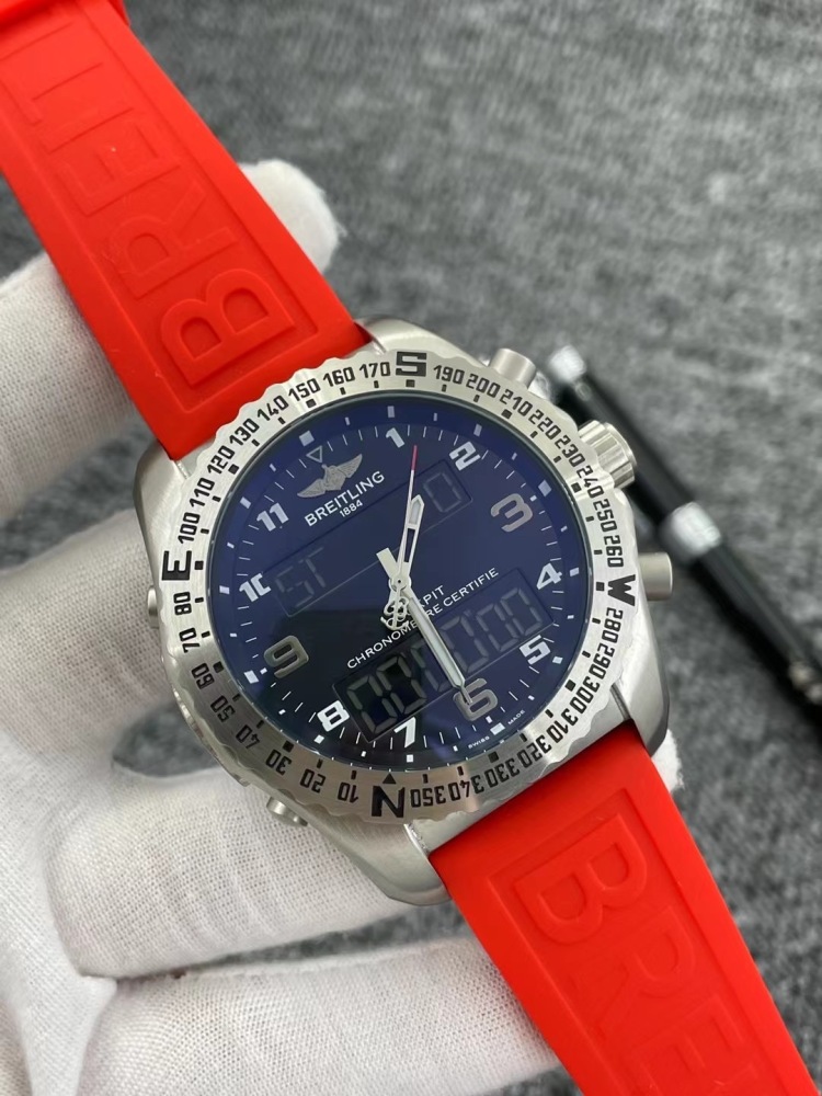 Men's Quartz Watch Chronograph 904L Stainless Steel 42mm- BR 77