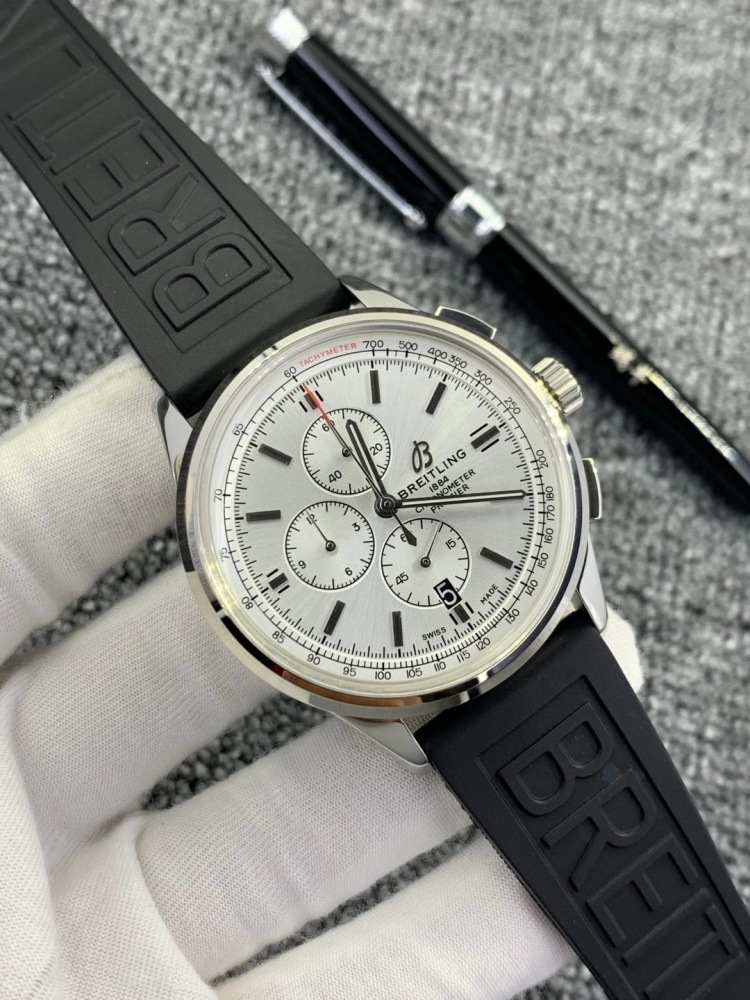Men's Quartz Watch Chronograph 904L Stainless Steel 42mm- BR 97