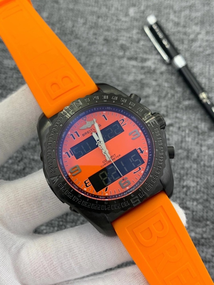 Men's Quartz Watch Chronograph 904L Stainless Steel 46 mm- BR 89