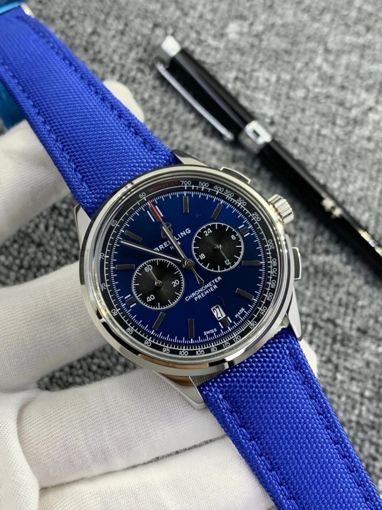 Men's Quartz Watch Chronograph 904L Stainless Steel 42mm- BR 99