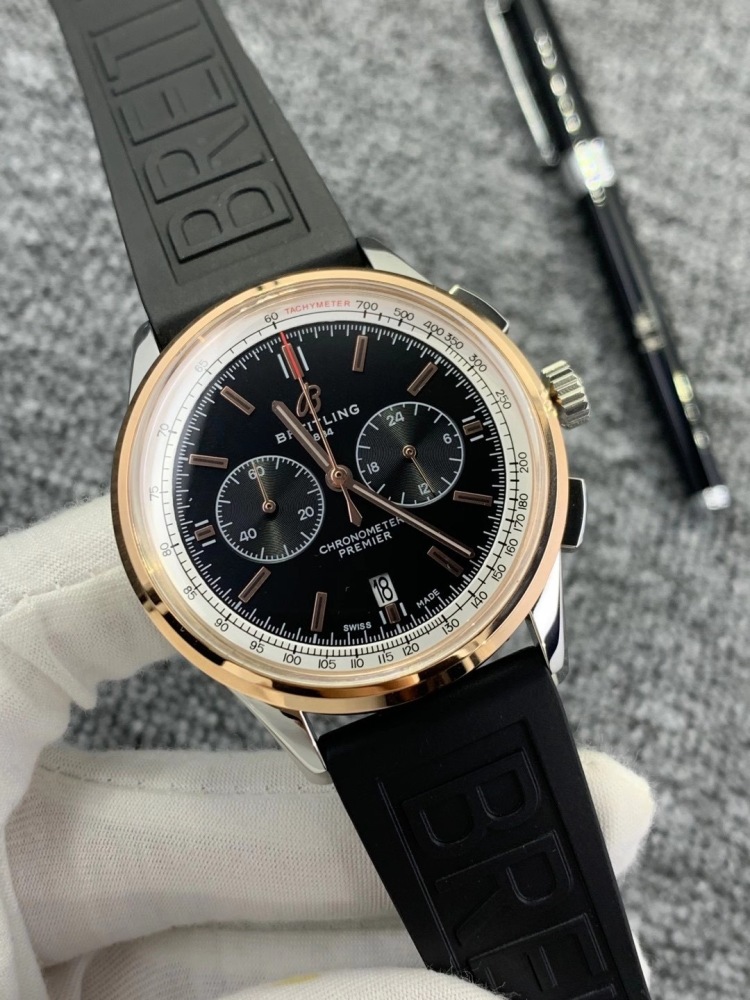 Men's Quartz Watch Chronograph 904L Stainless Steel 42mm- BR 95