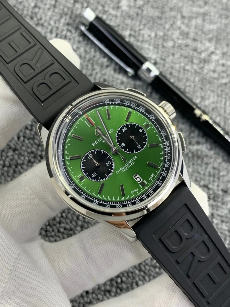 Men's Quartz Watch Chronograph 904L Stainless Steel 42mm- BR 98