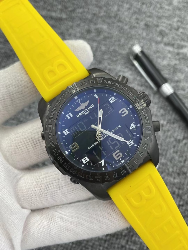 Men's Quartz Watch Chronograph 904L Stainless Steel 42mm- BR 77