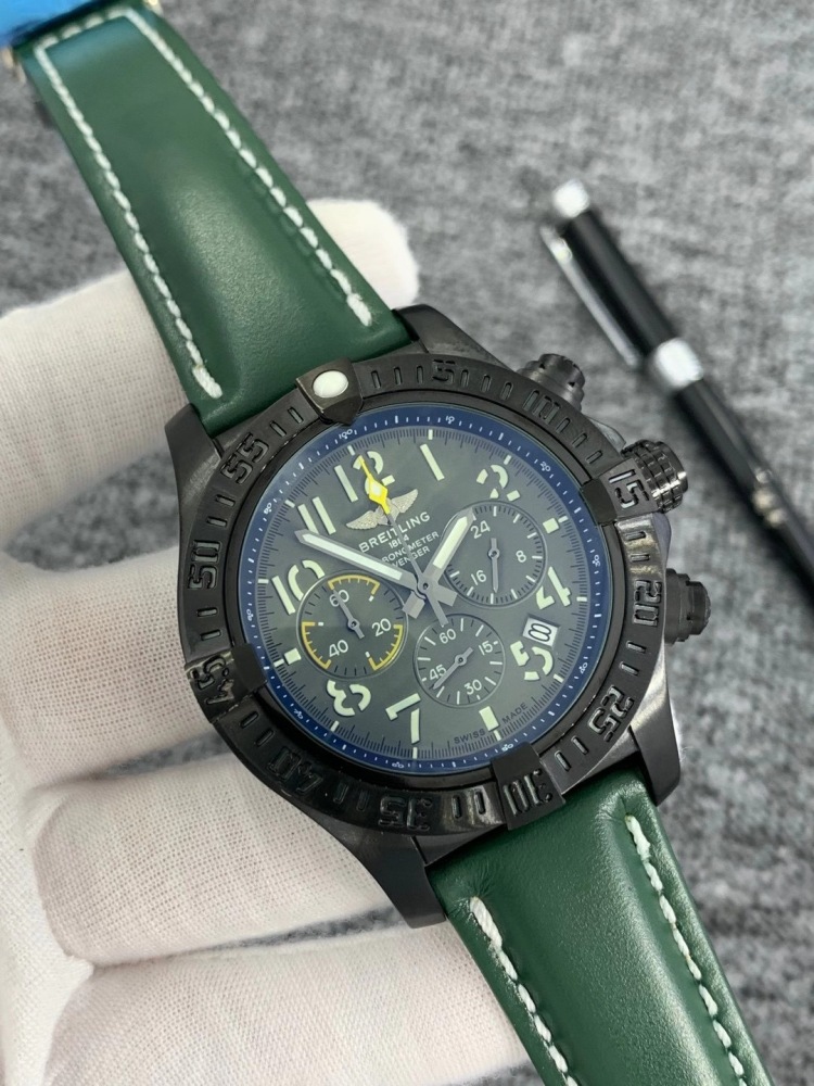 Men's Quartz Watch Chronograph 904L Stainless Steel 46 mm- BR 86