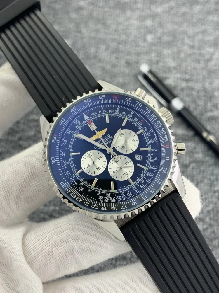 Men's Quartz Watch Chronograph 904L Stainless Steel 46 mm- BR 88