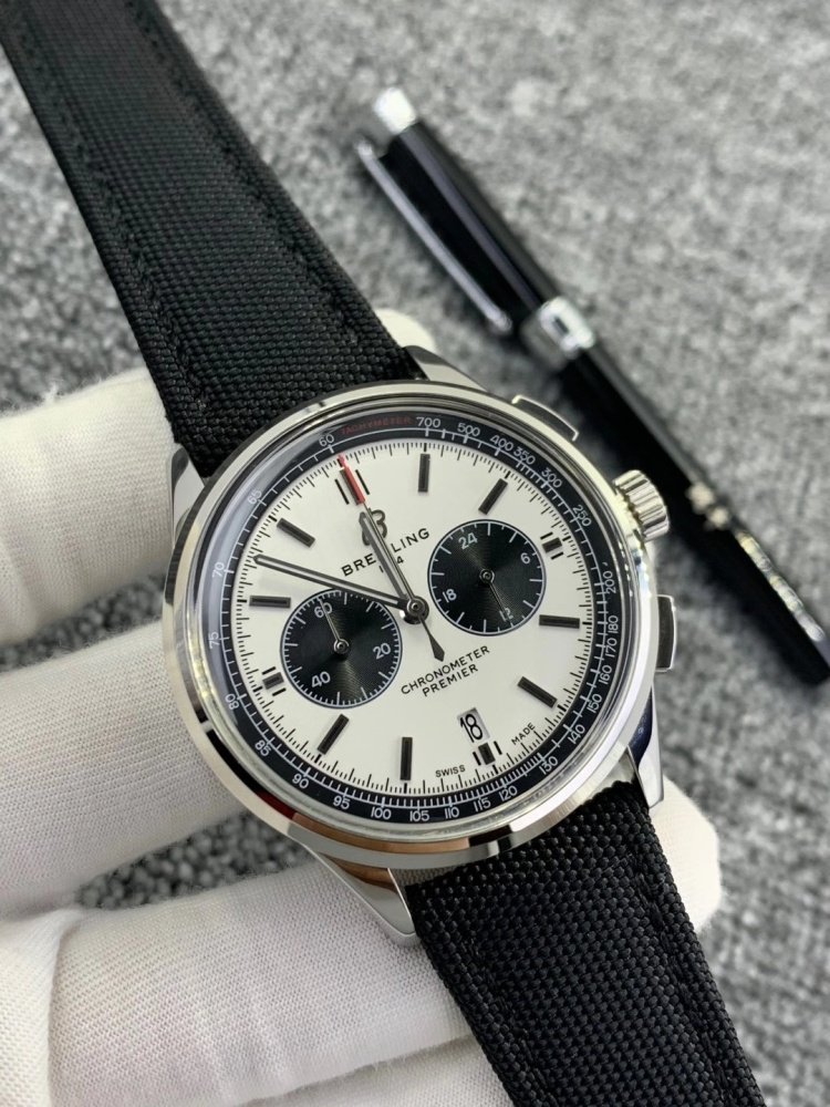 Men's Quartz Watch Chronograph 904L Stainless Steel 42mm- BR 99