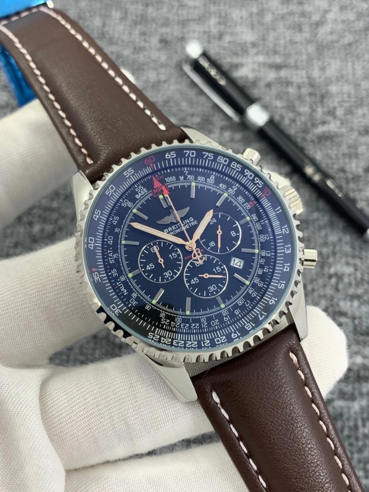 Men's Quartz Watch Chronograph 904L Stainless Steel 46 mm- BR 88