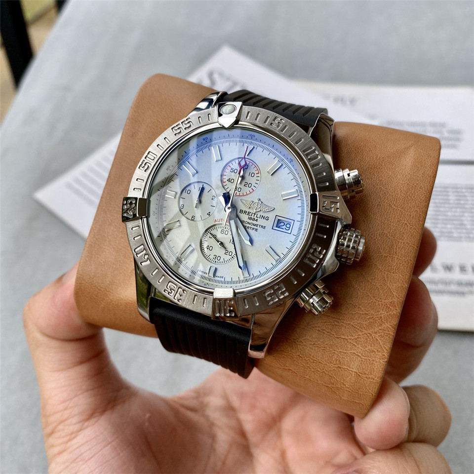 Men's Quartz Watch Chronograph 904L Stainless Steel 45 mm- BR 54