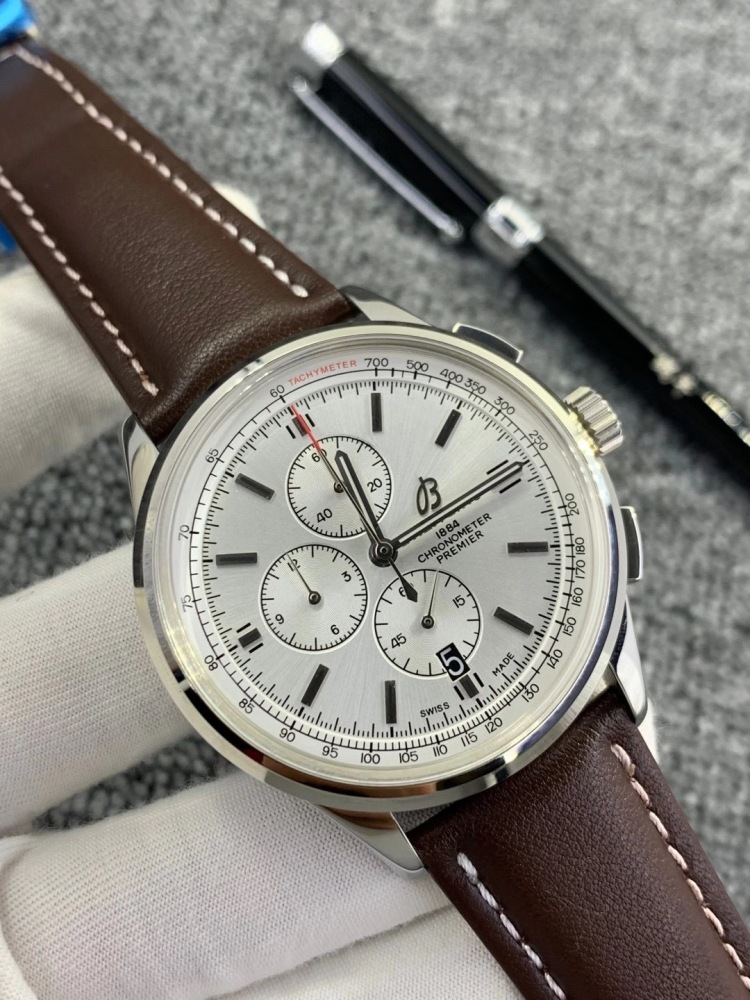 Men's Quartz Watch Chronograph 904L Stainless Steel 42mm- BR 97