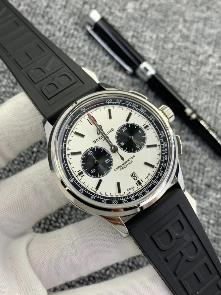 Men's Quartz Watch Chronograph 904L Stainless Steel 42mm- BR 98