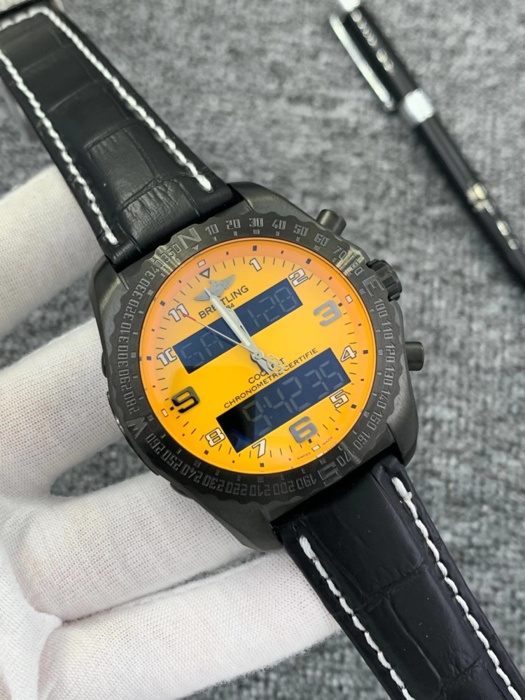 Men's Quartz Watch Chronograph 904L Stainless Steel 46 mm- BR 89