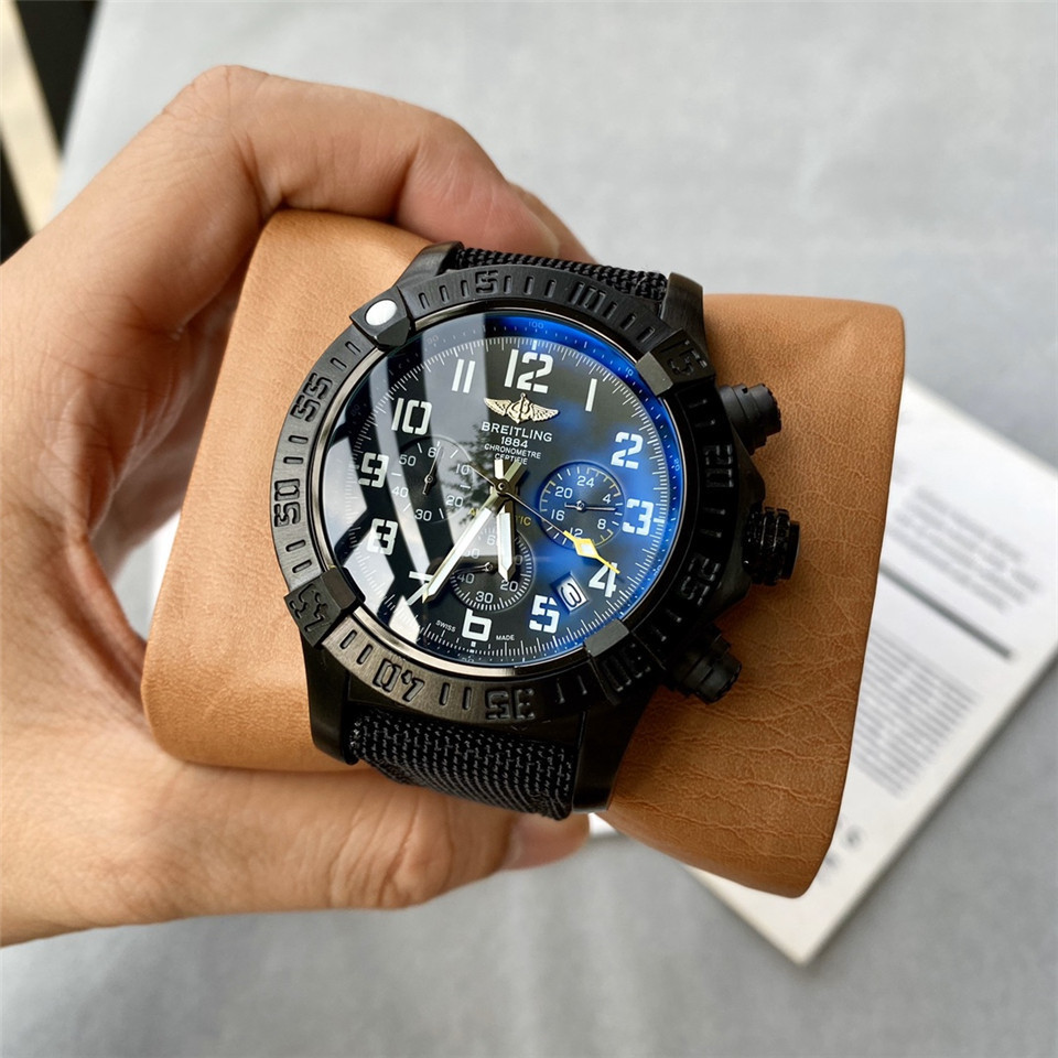 Men's Quartz Watch Chronograph 904L Stainless Steel 45 mm- BR 56