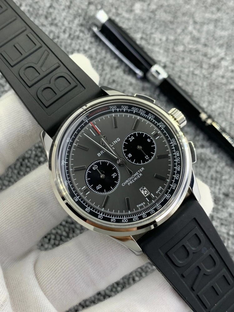 Men's Quartz Watch Chronograph 904L Stainless Steel 42mm- BR 98