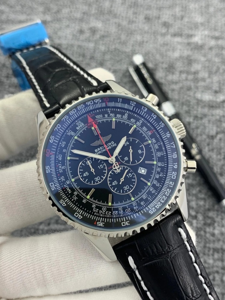 Men's Quartz Watch Chronograph 904L Stainless Steel 46 mm- BR 88