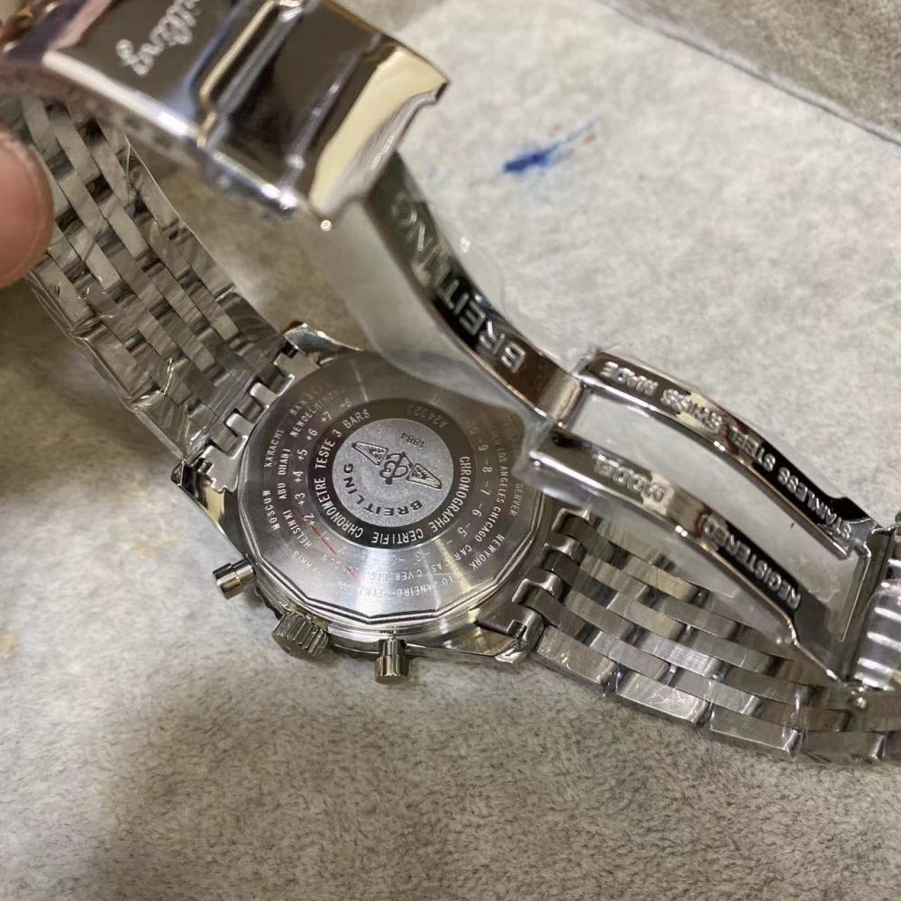 Men's Quartz Watch Chronograph 904L Stainless Steel 46 mm- BR 73