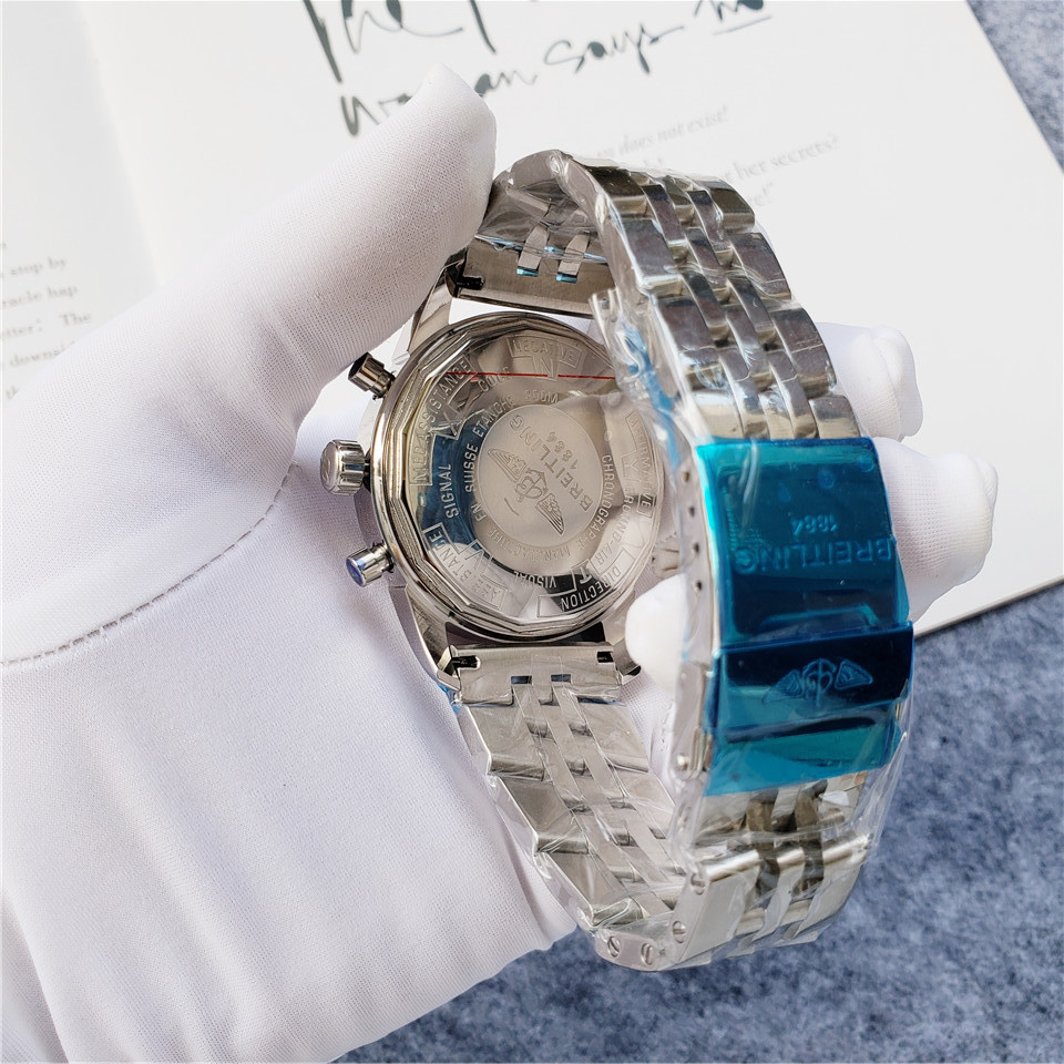 Men's Quartz Watch Chronograph 904L Stainless Steel 45 mm- BR 71