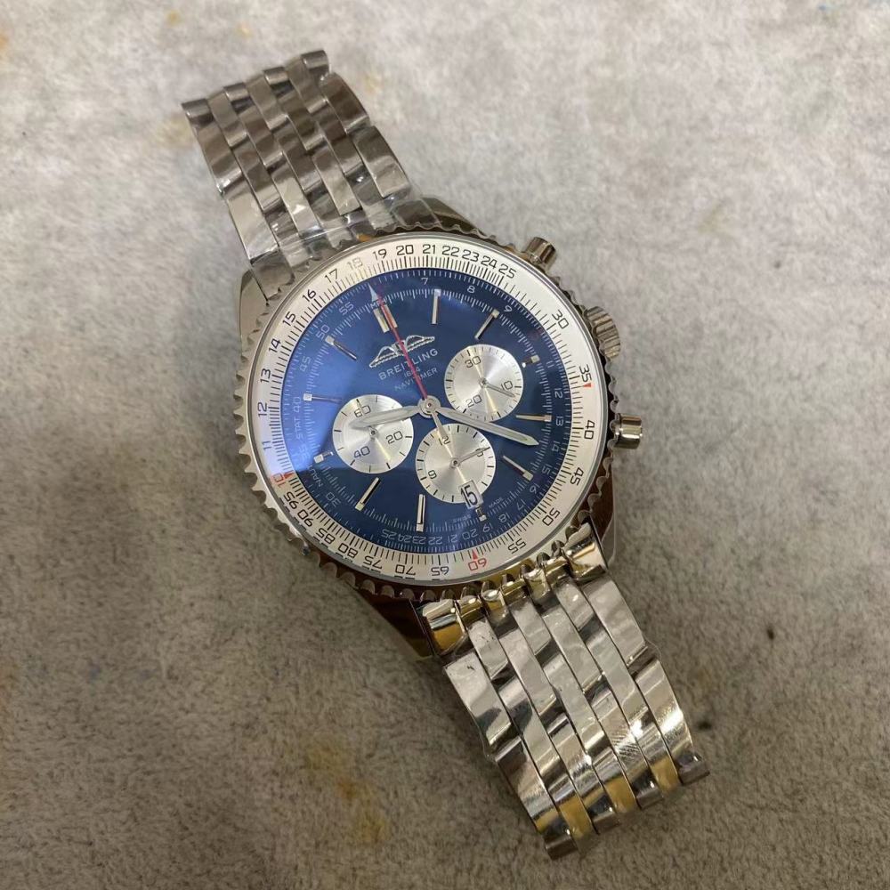 Men's Quartz Watch Chronograph 904L Stainless Steel 46 mm- BR 73