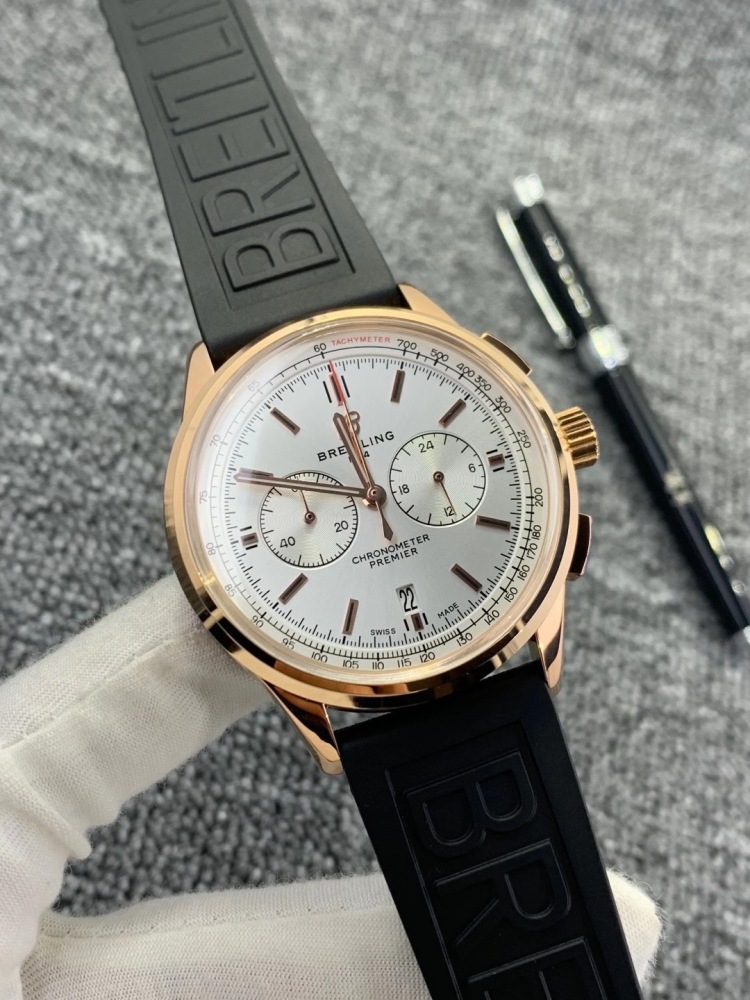 Men's Quartz Watch Chronograph 904L Stainless Steel 42mm- BR 96
