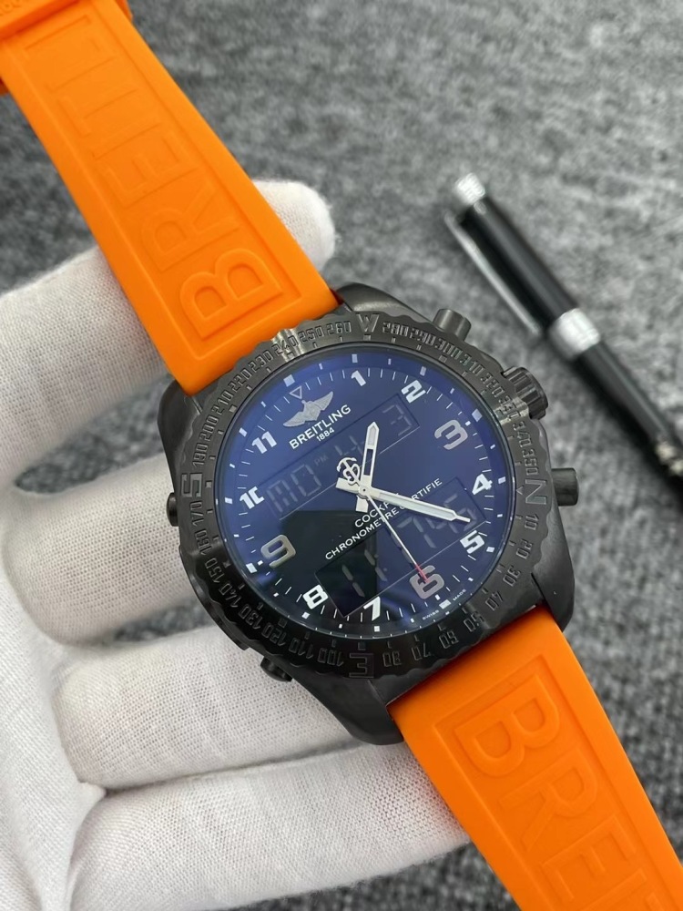 Men's Quartz Watch Chronograph 904L Stainless Steel 42mm- BR 77
