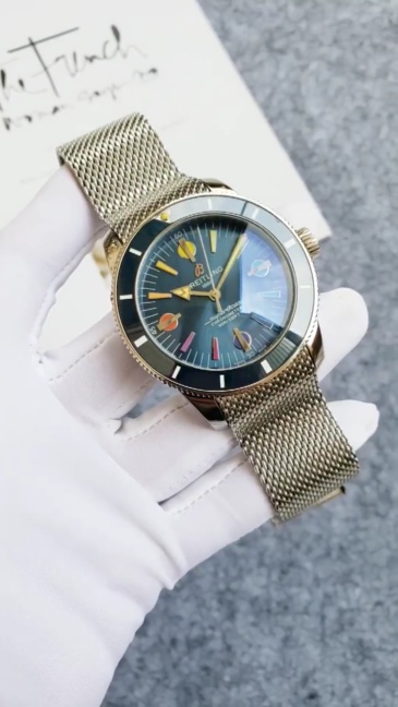 Men's Automatic Mechanical Watch 904L Stainless Steel 46mm- BR 45