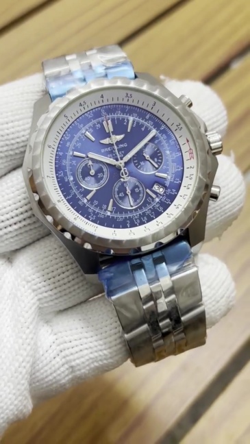 Men's Quartz Watch Chronograph 904L Stainless Steel 47mm- BR 226