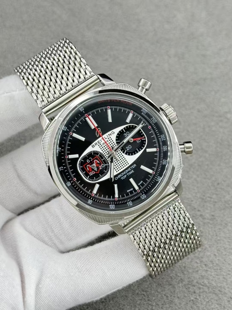 Men's Quartz Watch Chronograph 904L Stainless Steel 43mm- BR 216