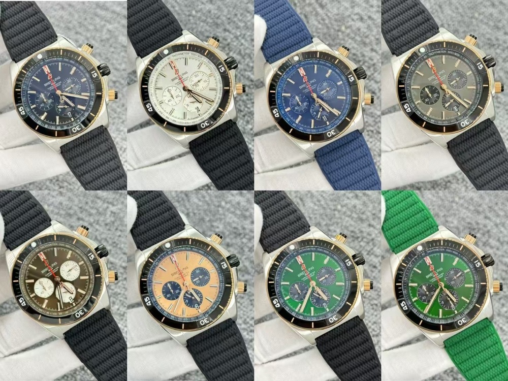 Men's Quartz Watch Chronograph 904L Stainless Steel 46mm- BR 223